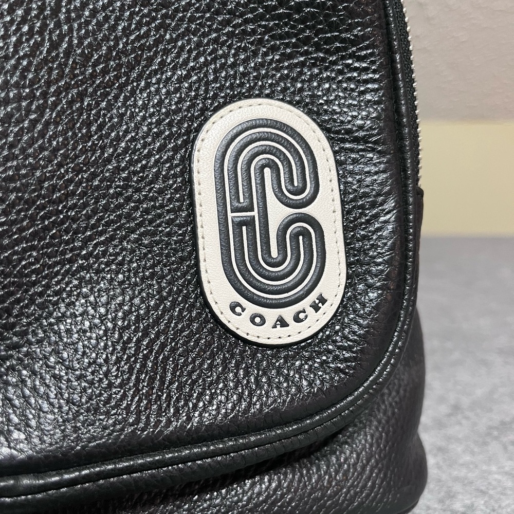 Coach Court Backpack Black Leather - Picture 2 of 13